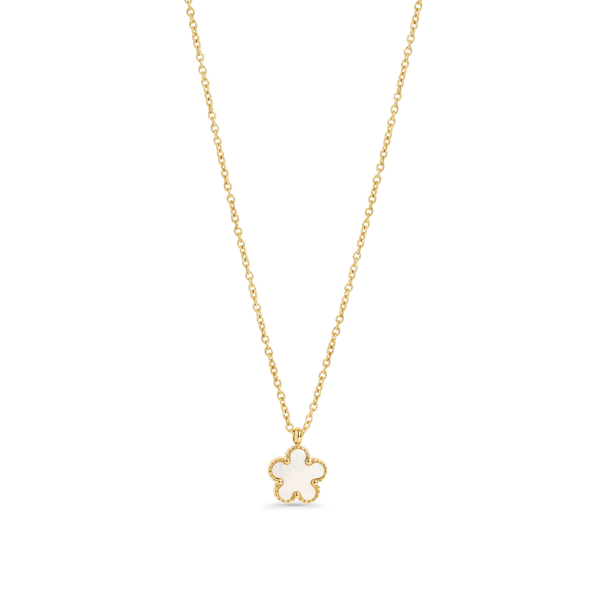 Flower Mother-of-Pearl Necklace | Allergy-Free | MIAJWL