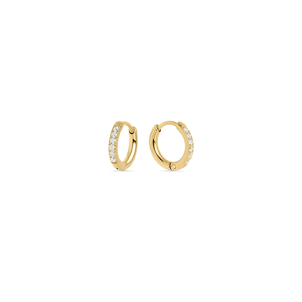 Mini Boucles d'Oreilles Dormeuses Stacks Chic - 8mm