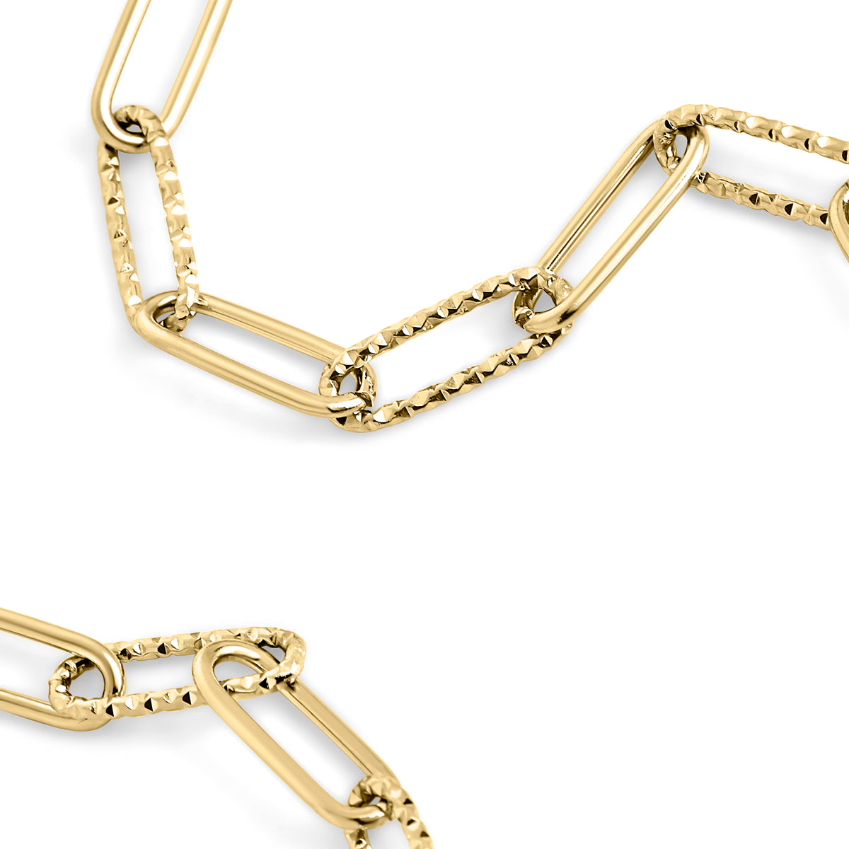 Gold Paperclip Stainless Steel Necklace Allergy Free Mia Bijoux