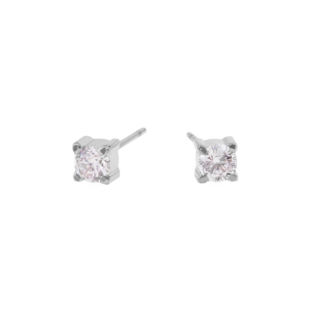 Lot 6 Paires Boucles D'Oreilles Zircone Cubique - Acier Chirurgical Hypoallergénique