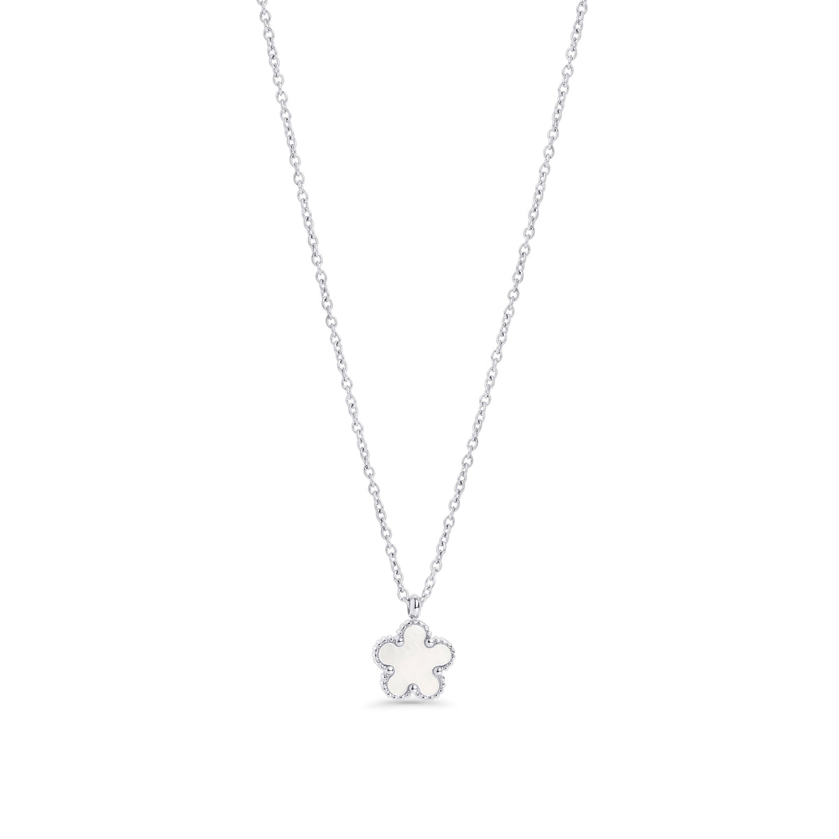 Flower Mother-of-Pearl Necklace | Allergy-Free | MIAJWL – Mia Bijoux