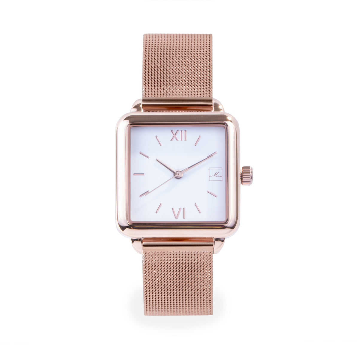 MIA Jewelry  Rose gold minimal square watch for women – Mia Bijoux