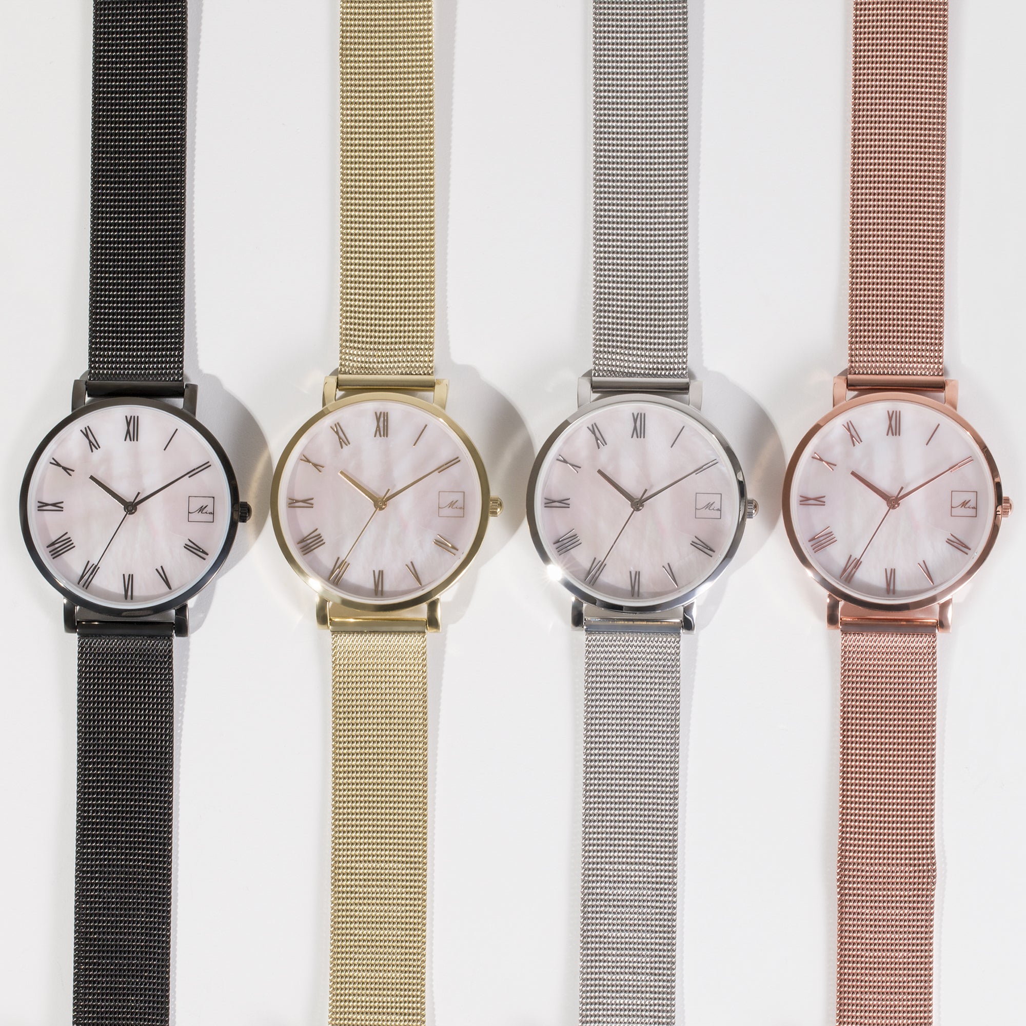 black mother of pearl watch