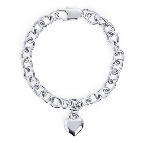 Chunky Heart Chain Bracelet