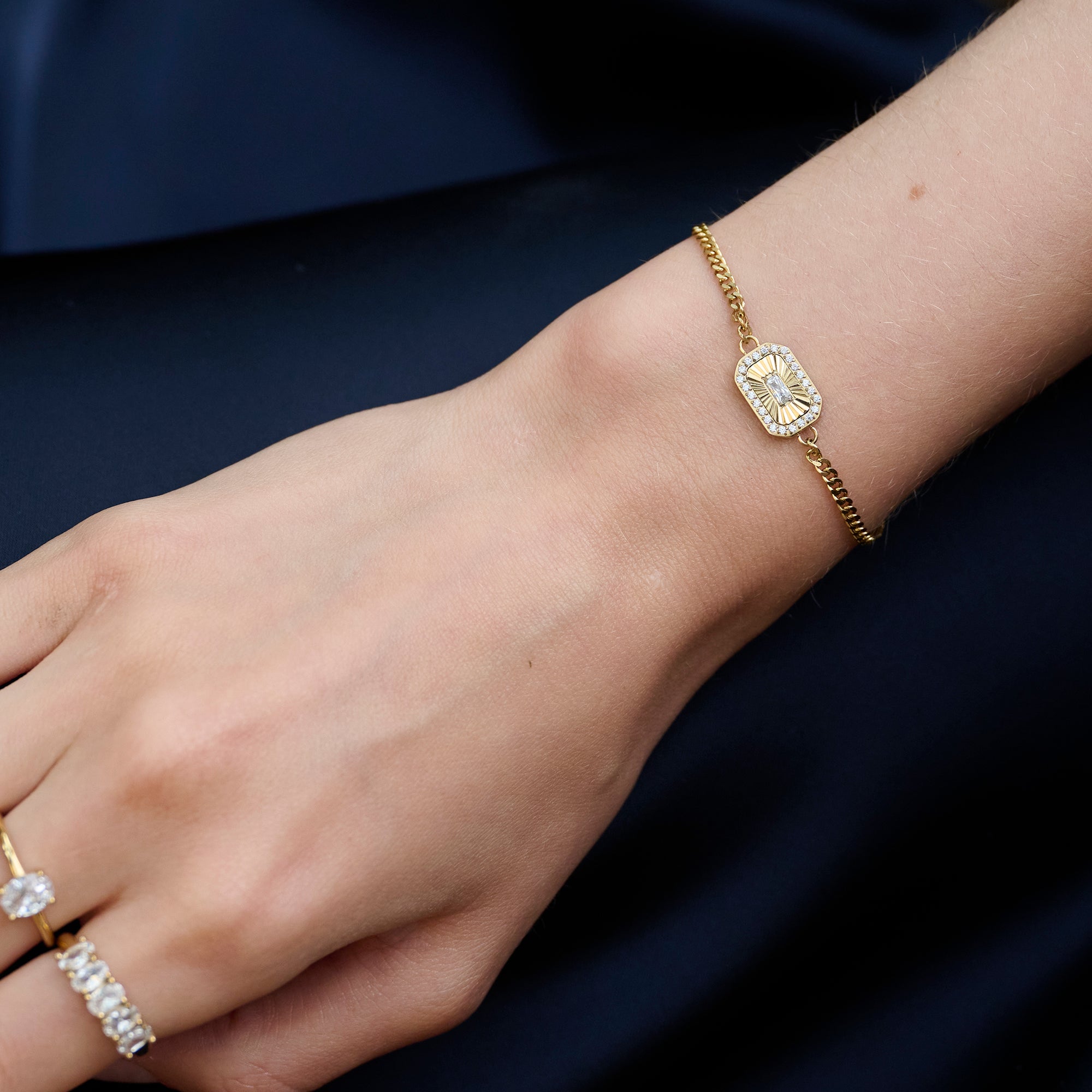 Gold Stone Refined Bracelet | Hypoallergenic | MIAJWL