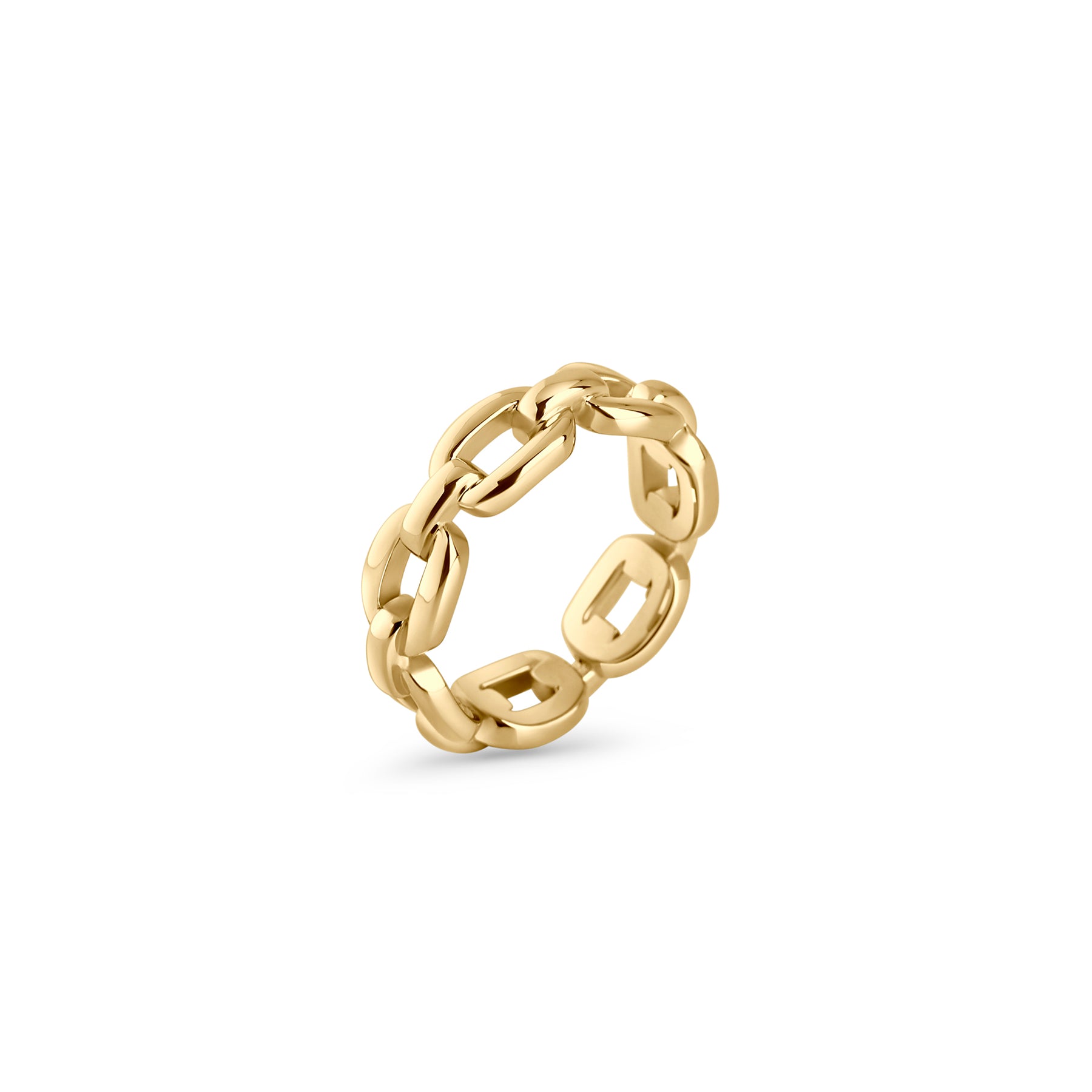 Stainless Steel Large Link Ring | For Sensitive Skin | MIAJWL – Mia Bijoux
