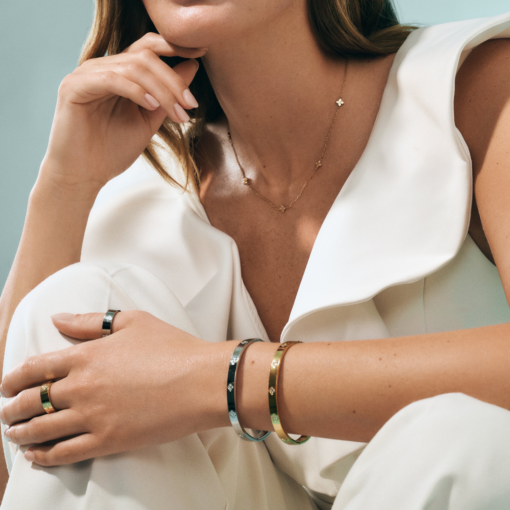 Zircon Clover Necklace | Allergy-Free | MIAJW