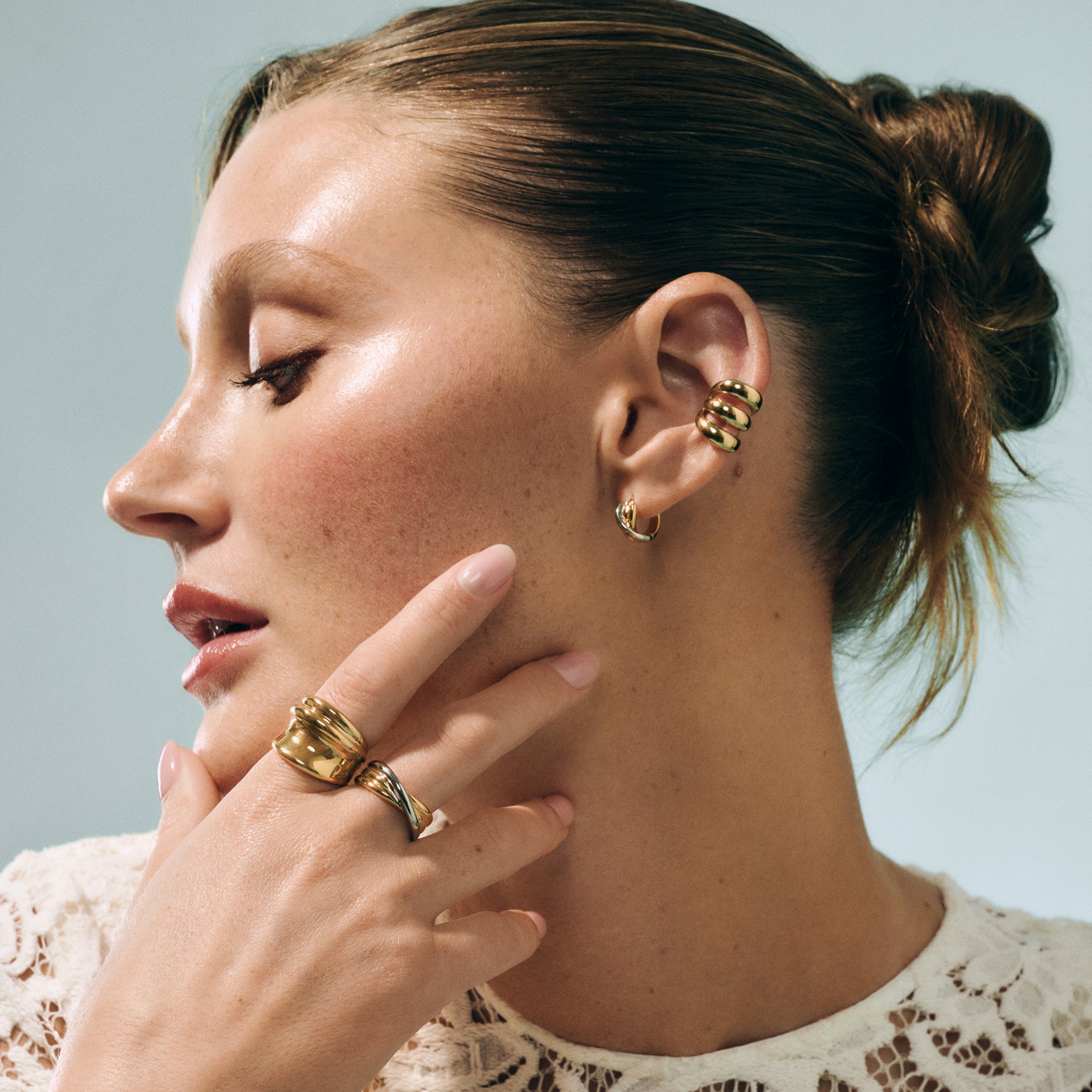 Intertwined Two-Tone Ring | Stainless Steel | MIAJWL – Mia Bijoux