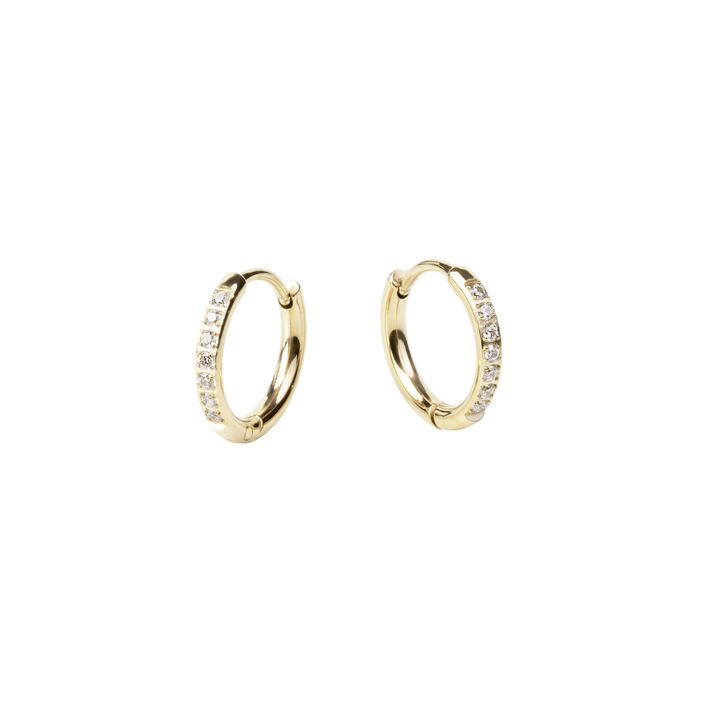 Lucky Brand Extra Small Mini Hoop Earrings 5/8, One Size, Gold