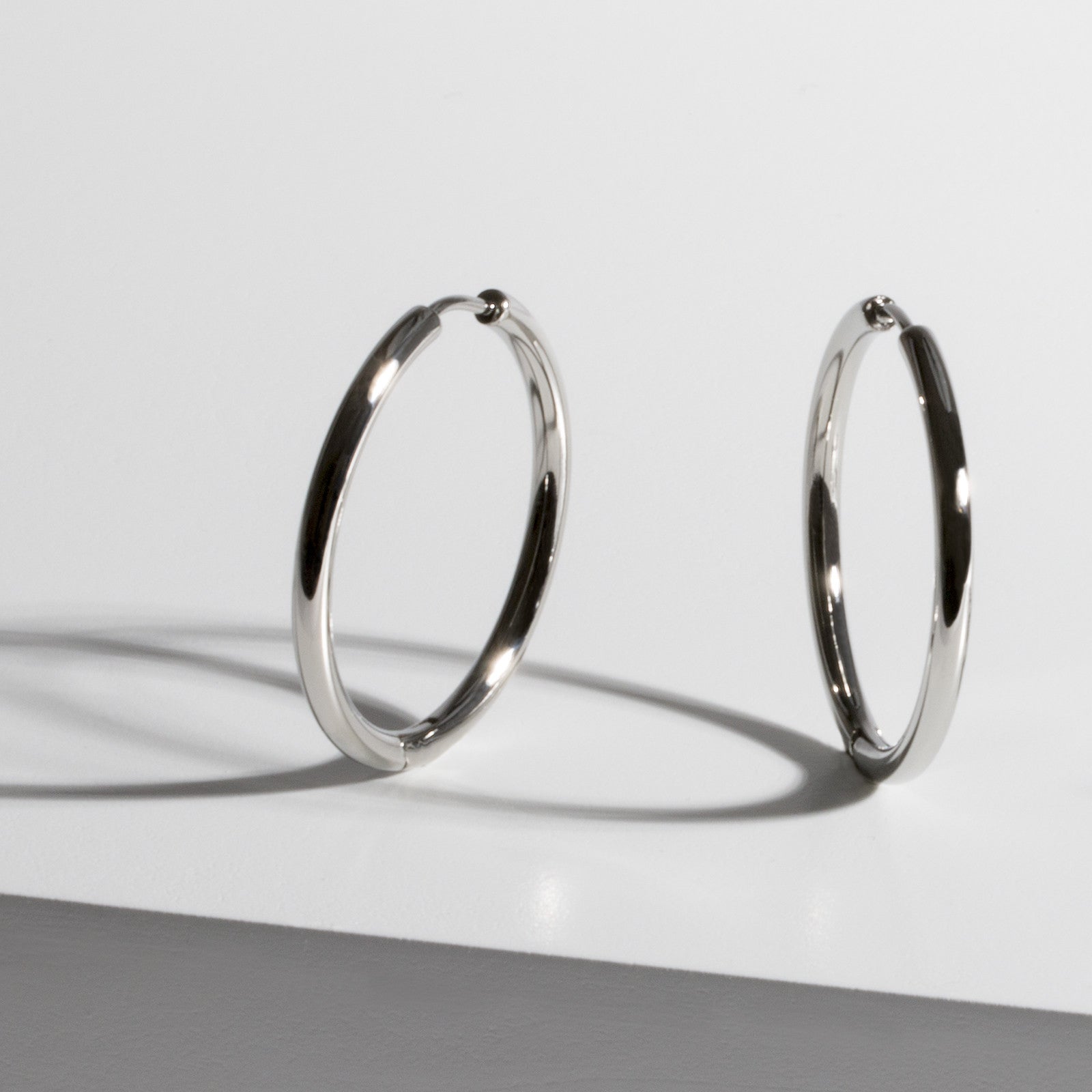 Plain Hoop Earrings 20mm | Waterproof Stainless Steel | MIAJWL