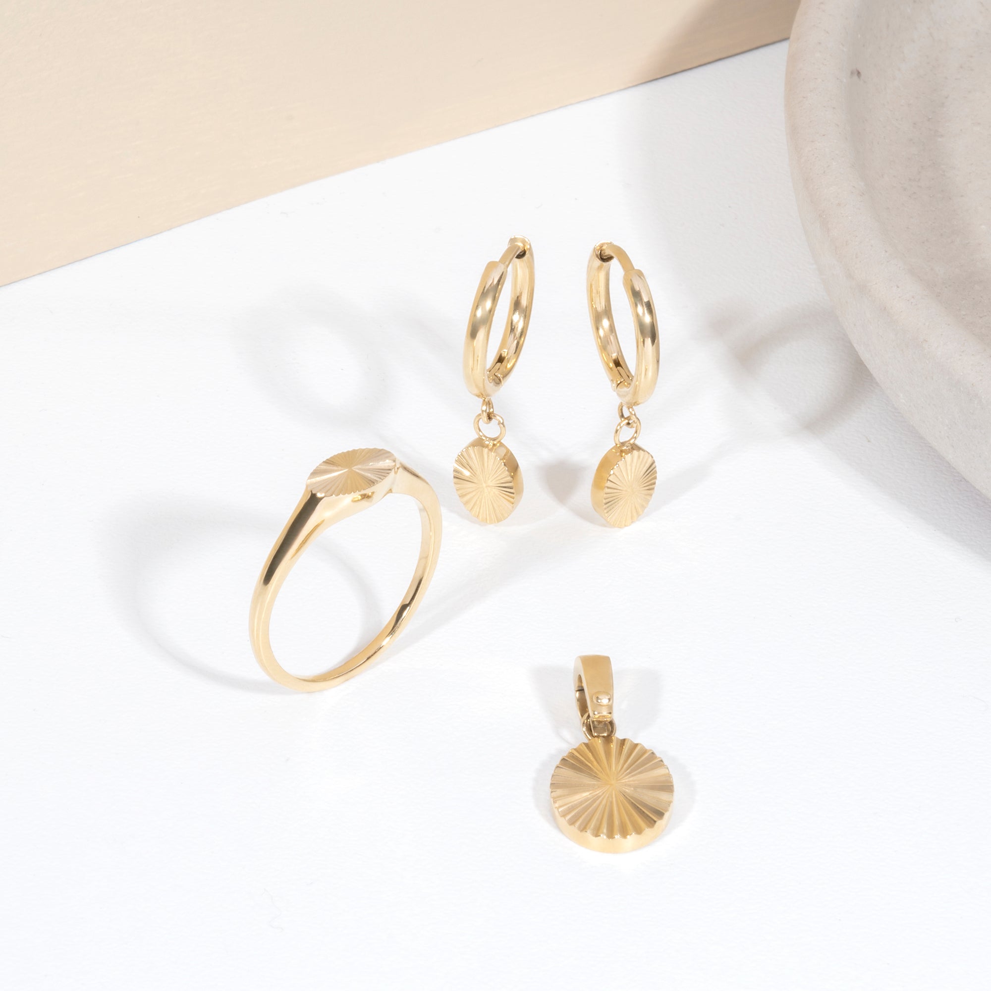 Soleilo Huggie Earrings
